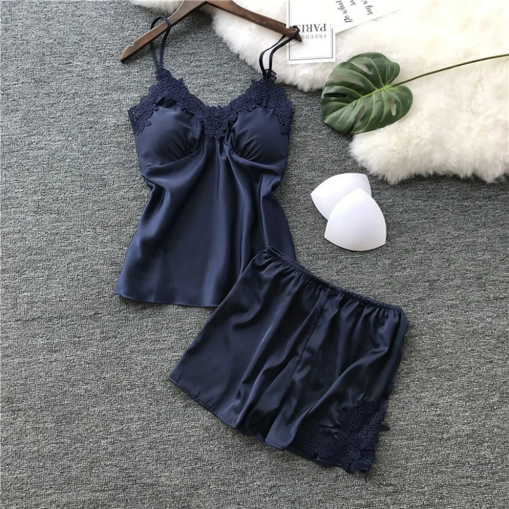 

Womens Sexy Satin Sling Sleepwear Lingerie Lace Bowknot Nightdress Underwear Homewear Ladies nighty Dress nightgown Plus Size