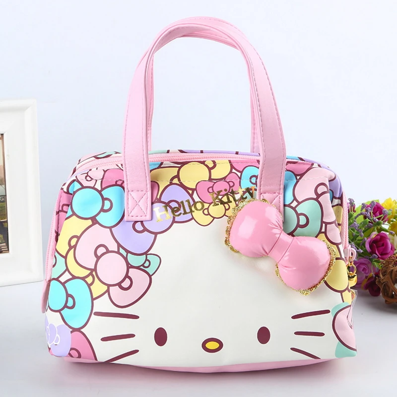 Новости hello kitty из натуральной Функциональная сумка высокого качества pu Прекрасный мультфильм женщин открыть сумку с молнией подарок для подруги