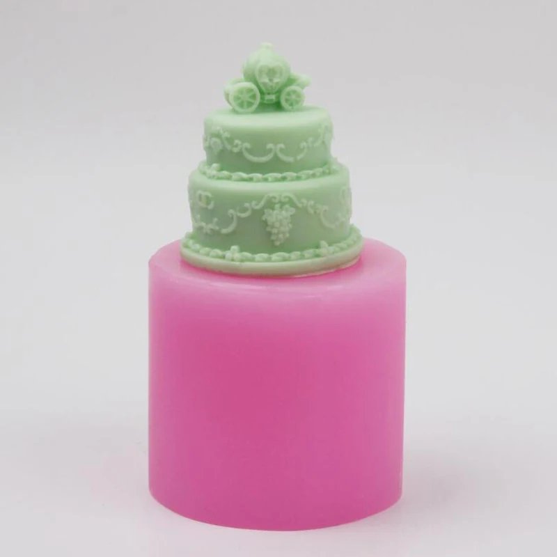Карета-тыква торт Силиконовая Свеча Плесень Свадебная декоративная свеча силикагель Форма DIY гипсовые формы