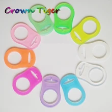 BPA free Color Silicone Baby Mam Pacifier Adapter Rings for NUK nipple Dummy Pacifier Holder Clip