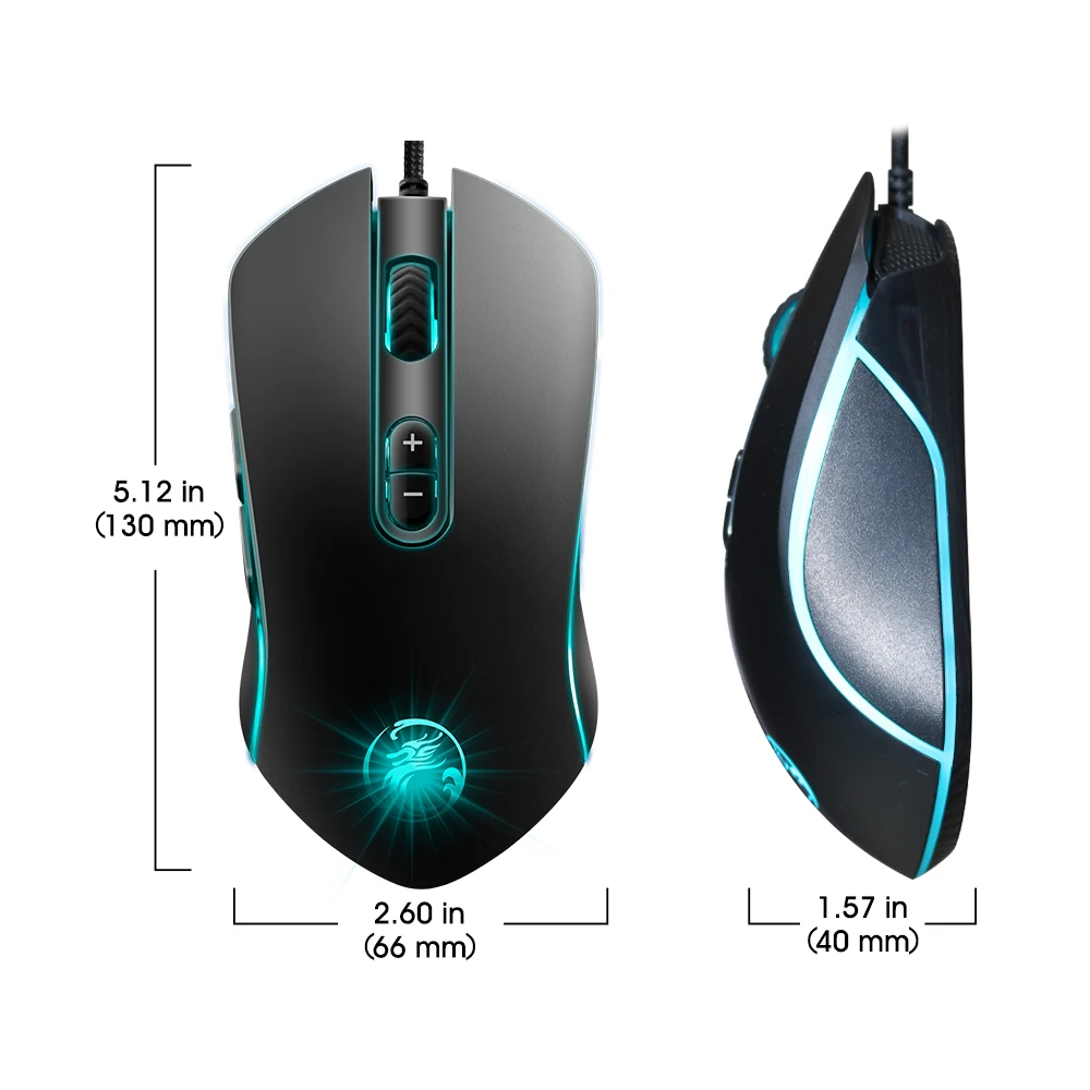 Apedra 3200 Точек на дюйм USB проводной игровой Мышь геймер компьютерных мышей светодио