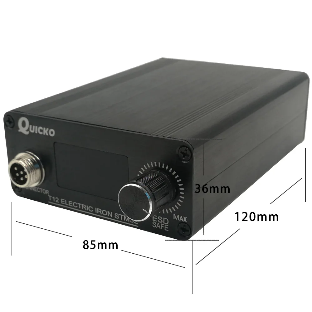Паяльная станция QUICKO STM32/CKS OLED 1 3 дюйма T12 с наконечниками паяльника русской