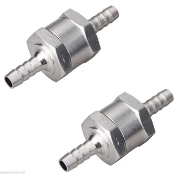 

2pcs 6MM Non-Return One Way 1/4 Inch Air Fuel Oil Check Valve Diesel Gas