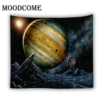 

Jupiter Sun Moon Tapestry Polyester Fabric Drop Shipping Psychedelic Starry Sky wall cloth tapestries