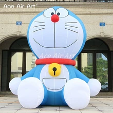 Рекламный гигантский надувной милый сидящий Doraemon надувной мультяшный персонаж для мероприятий и акций