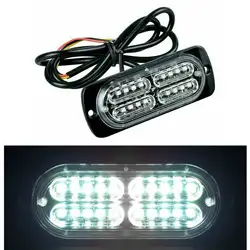 Водонепроницаемый 12 V/24 V 20LED автомобиль передний белый стробоскоп светосигнальное устройство проблесковым маячком Универсальный