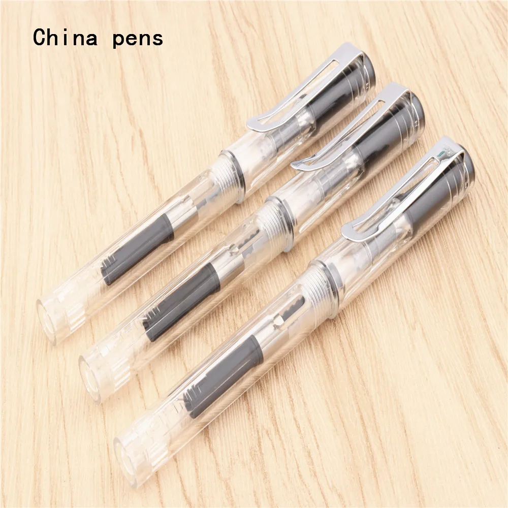 Jinhao 874 прозрачная белая английская каллиграфия Duckbill параллельная художественная ручка цветок тело плоский перо Тибетский арабский авторучка