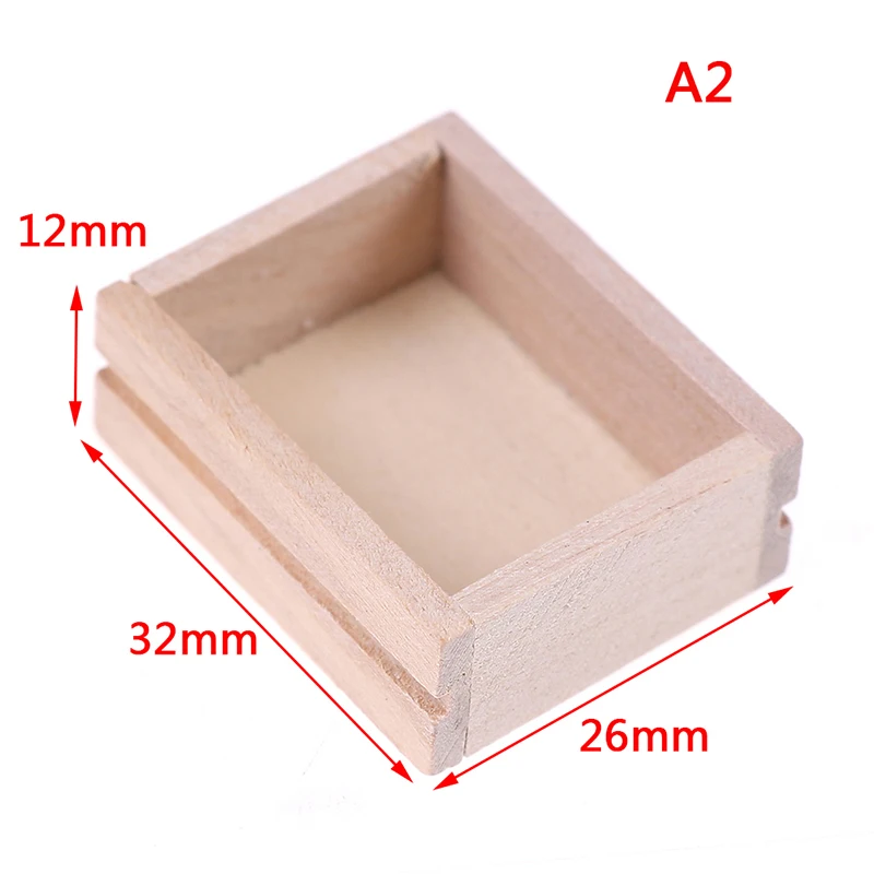 1/12 мини деревянная коробка имитация мебель модель игрушки для кукольного дома украшения Кукольный домик Миниатюрные аксессуары