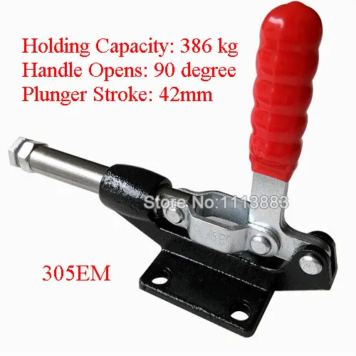 

3PCS Pull Push Type Toggle Clamp 305EM 42MM Holding Capacity 386KG 851LBS