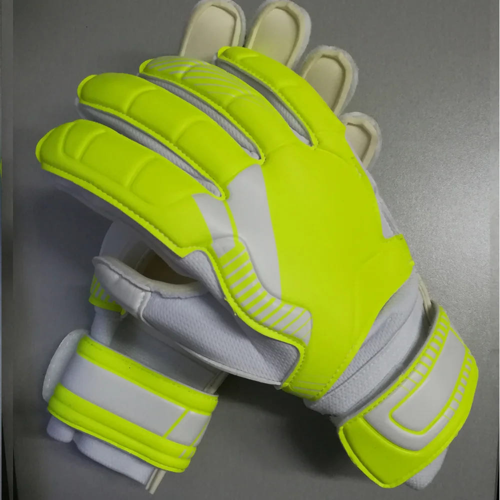 

Hot sale Professional Latex Football Goalkeeper Gloves Goalie Soccer Goal Keeper Guantes Finger Guard Non-slip Gloves