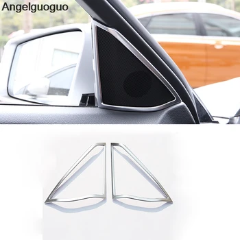 

Angelguoguo Car Styling Chrome Door Speaker Frame Decoration Trim Sticker For Mercedes Benz E Class W207 W212 W213