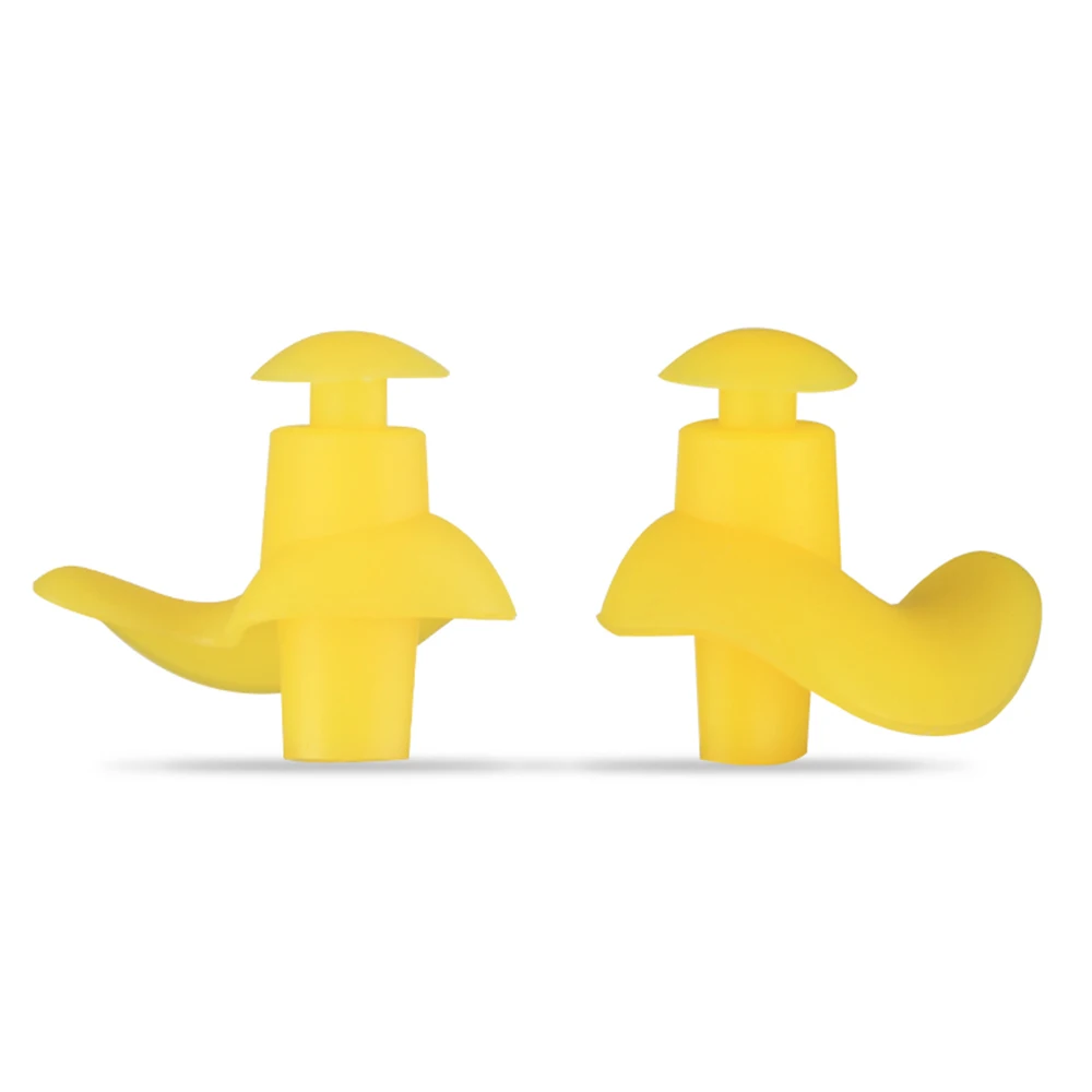 Мягкий водонепроницаемый силиконовый Плавательный нос клип набор вкладышей в уши для серфинга Дайвинг Плавательный Бассейн Аксессуары для взрослых Ушная пробка для воды - Цвет: Цвет: желтый