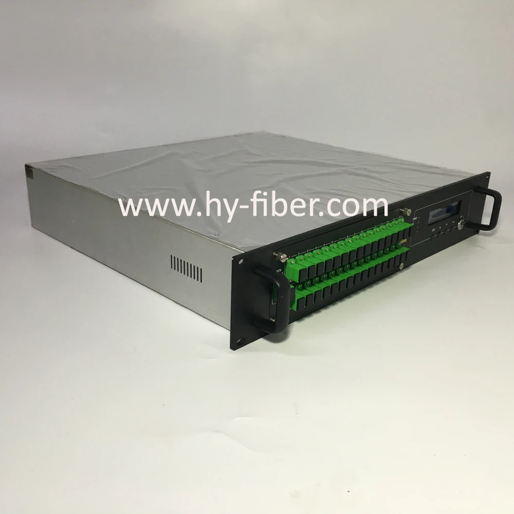 16 способ CATV 1550nm оптический усилитель 20dBm с WDM EDFA SC/APC оптоволоконный порт Двойной