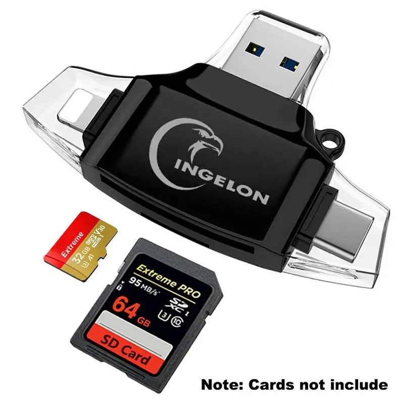 Картридер Ingelon SD кардридер SD/Micro SD TF OTG Смарт-карта памяти адаптер lecteur sd-карта для типа C ноутбук оптом аксессуары картридер usb 2.0 переходник микро сд на юсб sd переходник iphone флешка картридер