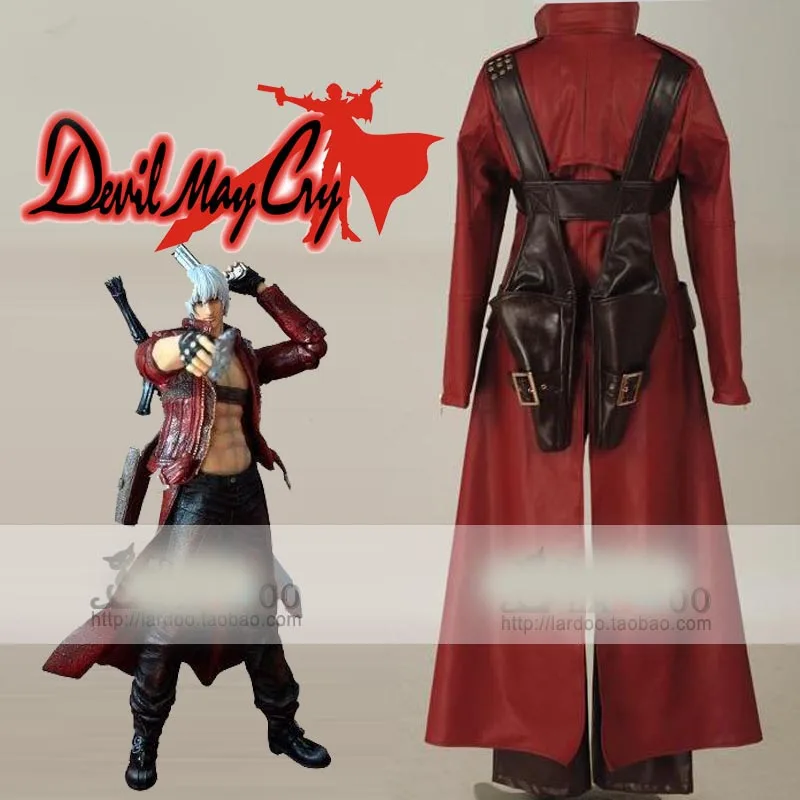 DMC 3 Данте косплей кожаный костюм Хэллоуин костюм для мужчин Вечерние Индивидуальные