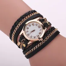Free shipping Fashion quartz watch Casual Wrist watch women Leather Bracelet Women Watches Relogio Feminino free