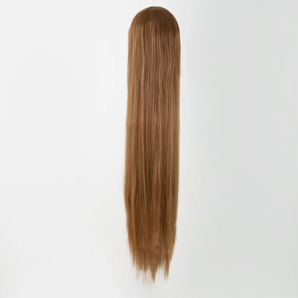 Synthetic Wig Halloween Wig Cosplay Wig Fei-Show Synthetic Heat Resistant 100 CM/40 Inches Long Straight Auburn Hair Halloween Carnival Costume Hairpiece