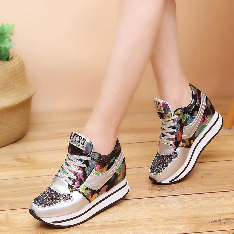 

Fashion new women's shoes breathable wild thick bottom wedge single shoes non-slip sports women's casual shoes