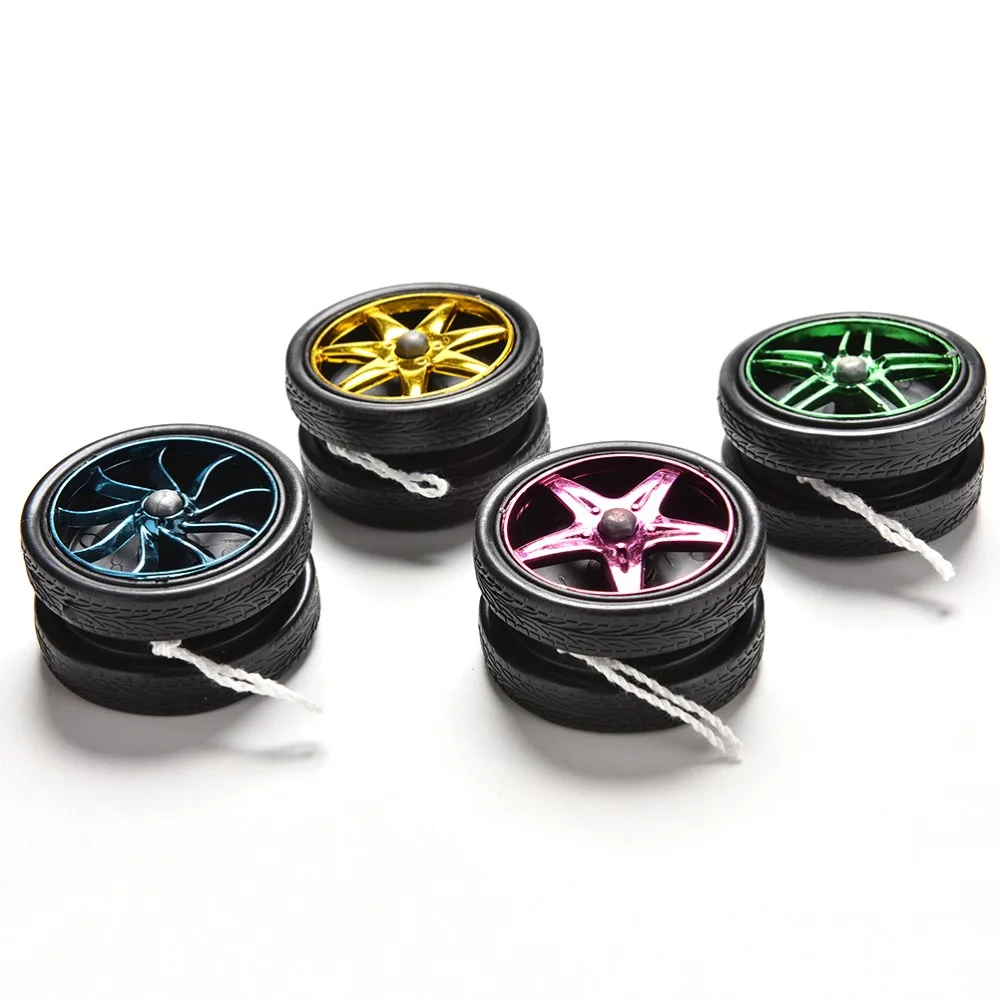 1 шт. Pro Гальваническое YoYo колесо для бисера форма подшипника струны трюк детская игрушка подарок произвольный цвет