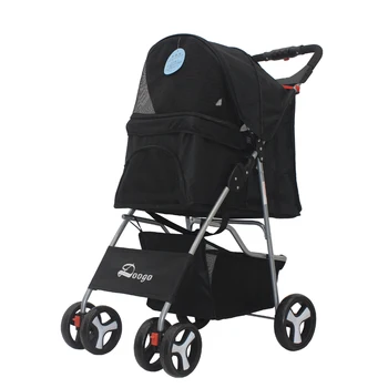 

Lightweight pet stroller dog stroller folding four wheeled pet car pet out trolley Teddy dog stroller