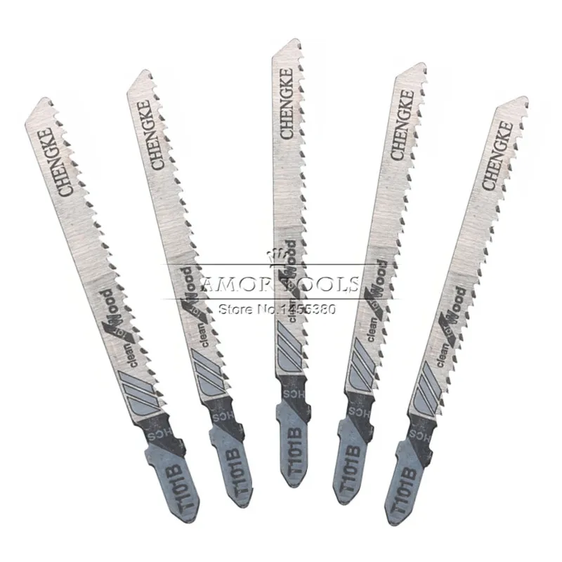 10PCS Jig Saws Blade T101B Sawing Wood Cutting Curve Blade Coarse Teeth