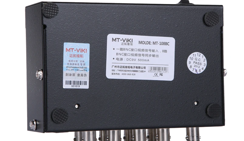 2017 Original MT-VIKI Maituo 1 Input 8 Output BNC Splitter Box 8 Way BNC Distributor Duplicator MT-108BC Free Shipping