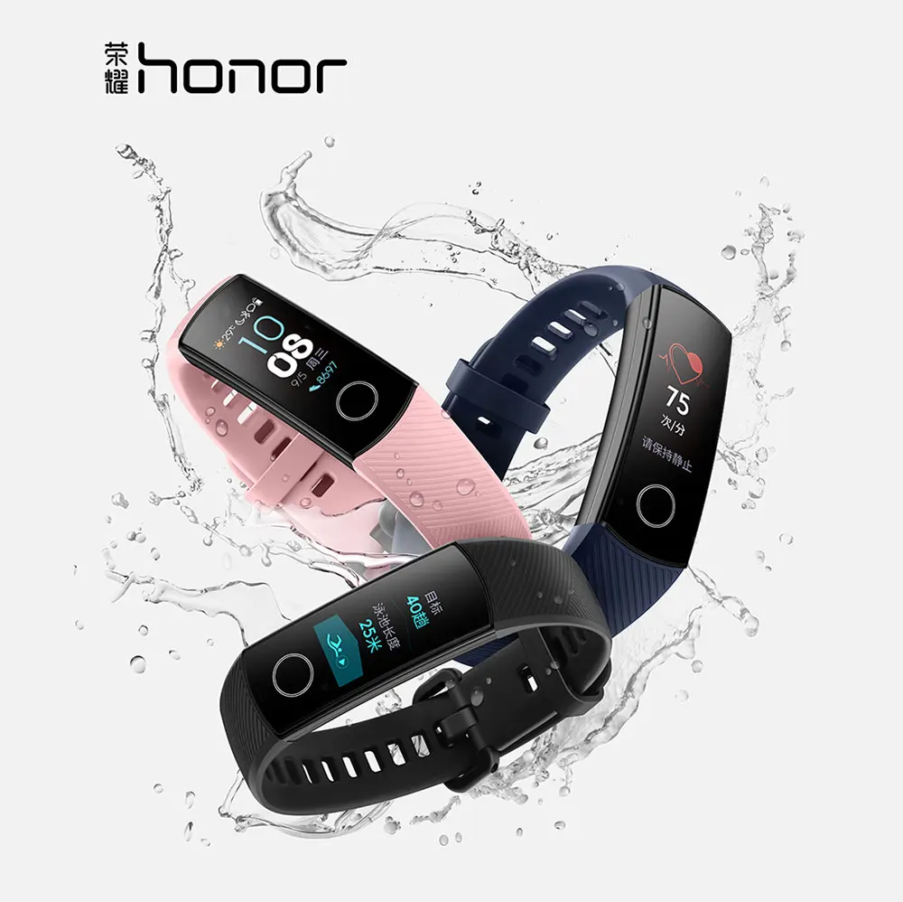 HONOR Band 4 умный Браслет фитнес-трекер для измерения сердечного ритма Водонепроницаемый трекер активности в реальном времени носимые устройства(стандарт