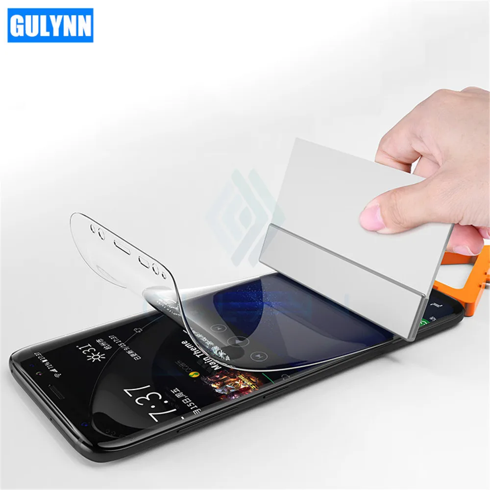 

GULYNN 3D Protection Film For Samsung Galaxy S8 S9 Plus S6 S7 Edge Soft Full Curved Screen Protector Film For Samsung Note 8
