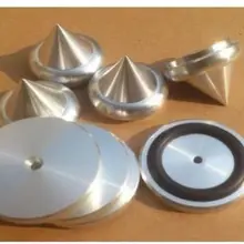 4 шт с резиновым кольцом амортизирующие алюминиевые акустические шипы