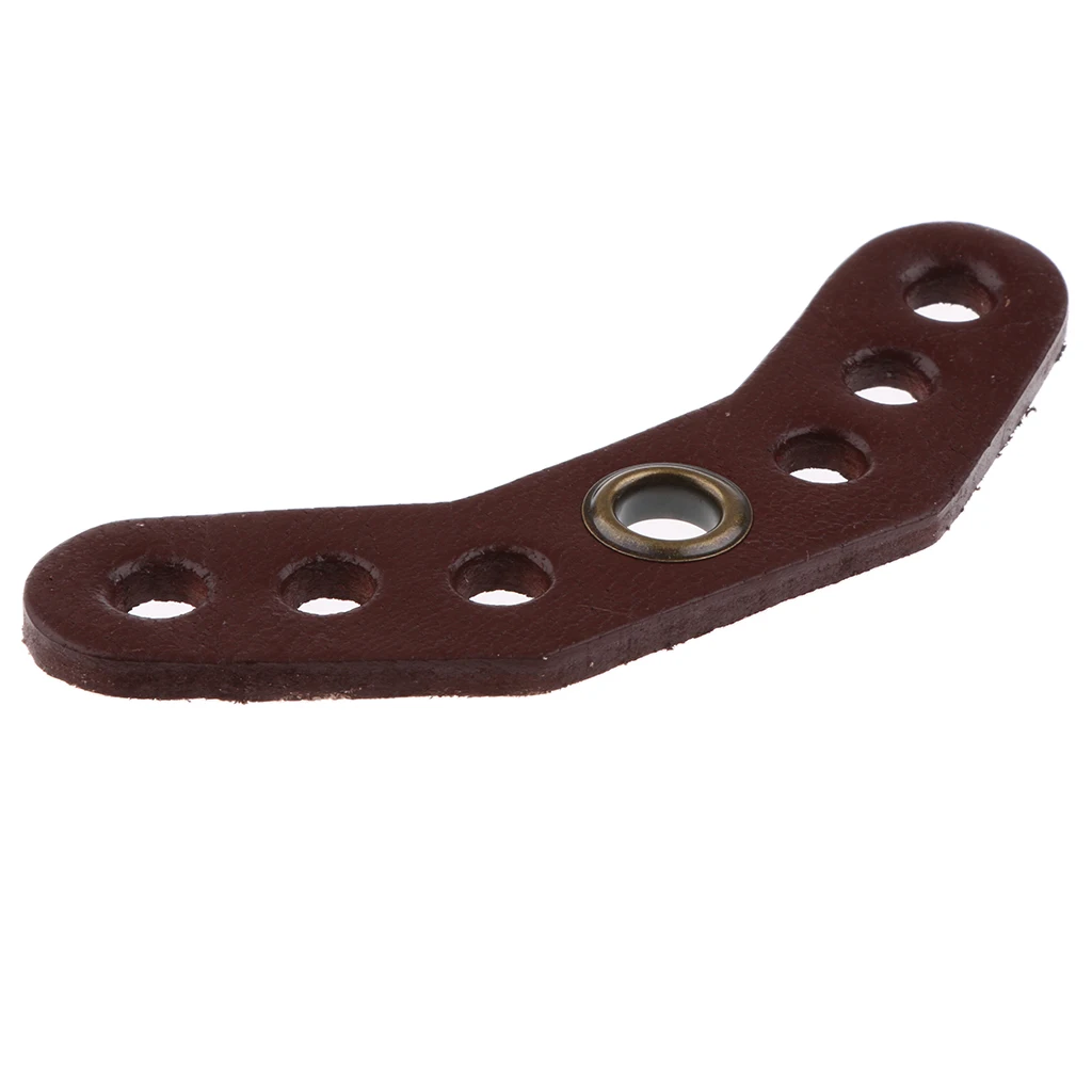 Footful Archery Bow Wrist Sling Leather Yoke Bracket Mount Outdoor Hunting Accessories Black/Brown