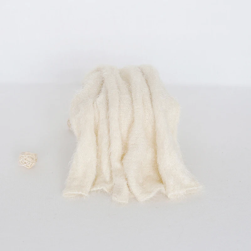 Вязать новорожденных Обёрточная бумага Нечеткие пеленать Одеяло наряд для фотосессий Обёрточная бумага s стрейч слоев ткани детские
