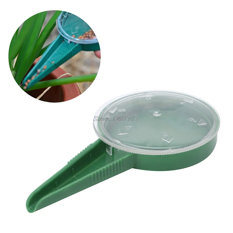 

Garden Plant Seed Dispenser Sower Planter Seed Dial Adjustable Size Disseminator Sower Planter Starter Seeder