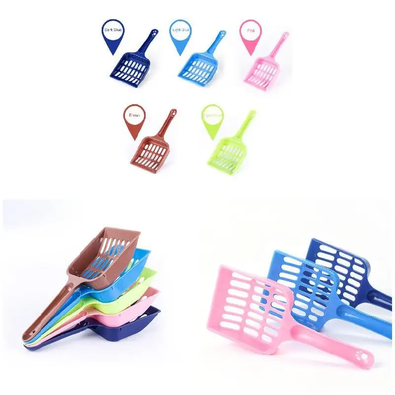 5 Pcs Plastic Pet Dog Puppy Cat Litter Scoop Sand Waste
