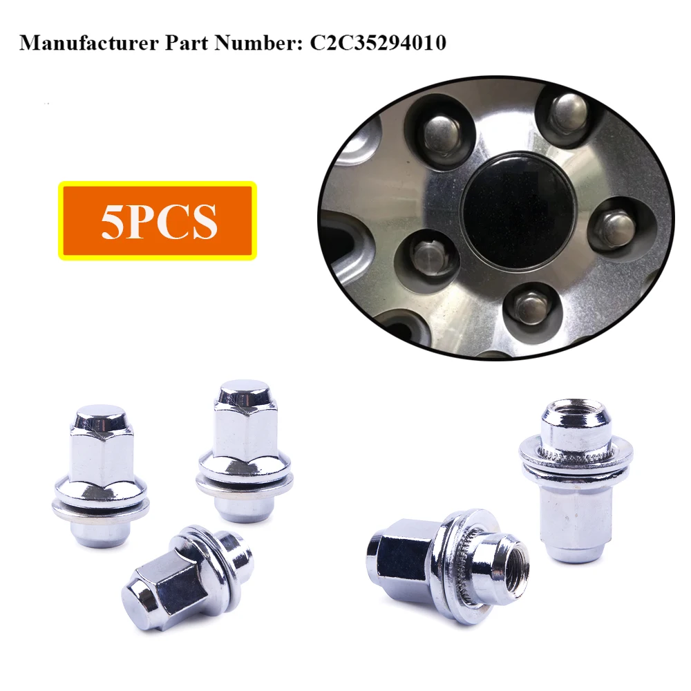 JEAZEA C2C35294010 5 шт. M12 x 1 стандартные автомобильные гайки для Jaguar S Type X XJ8 XJR XF 2002 2004 2008 2009