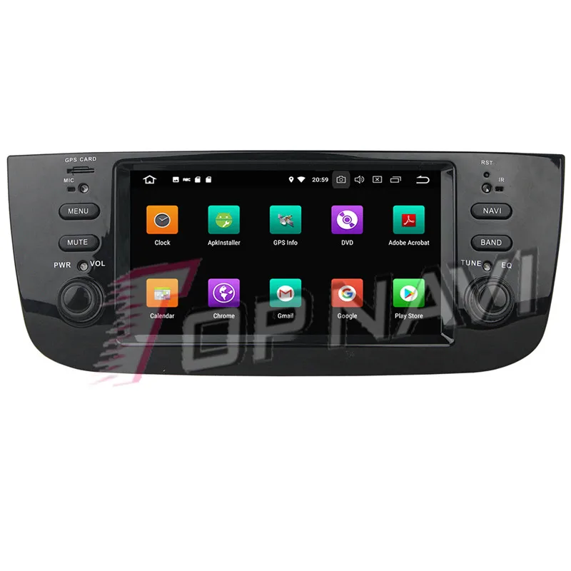 TOPNAVI 6 1 ''Восьмиядерный Android 9 0 Автомобильный GPS навигатор для Fiat LINEA 2014 2015