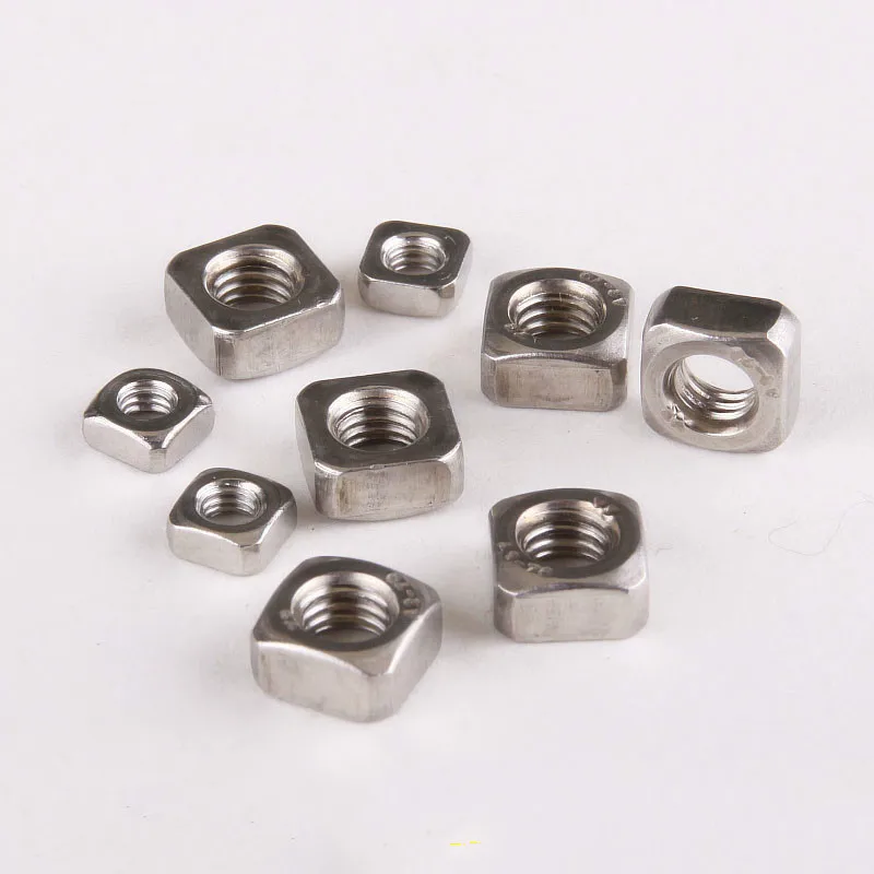 

DIN557 Sqaure Nuts Square Machine Screw Nut Stainless Steel 304 M*3/4/5/6/8/10mm A2-70