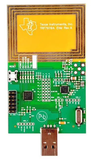 Placa de Avaliação da Fábrica 7963 Trf7970a ti Nfc Trf7960 – 7961 7962