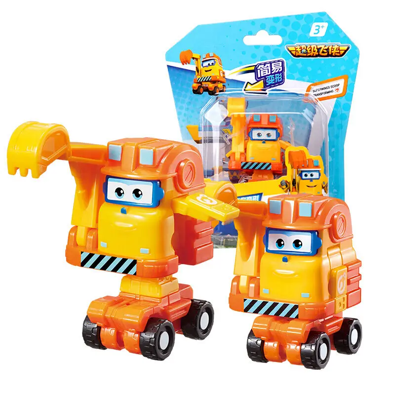 Сезон 5 мини Супер Крылья деформация мини самолет ABS робот игрушка фигурки супер крыло ZOEY/совок Трансформация игрушки - Цвет: With Box Scoop