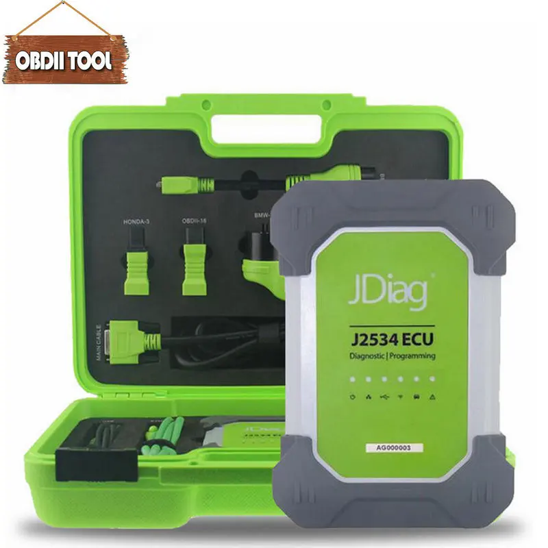 JDiag Elite II Pro J2534 Диагностическое и ECU программирование с бесплатным программным