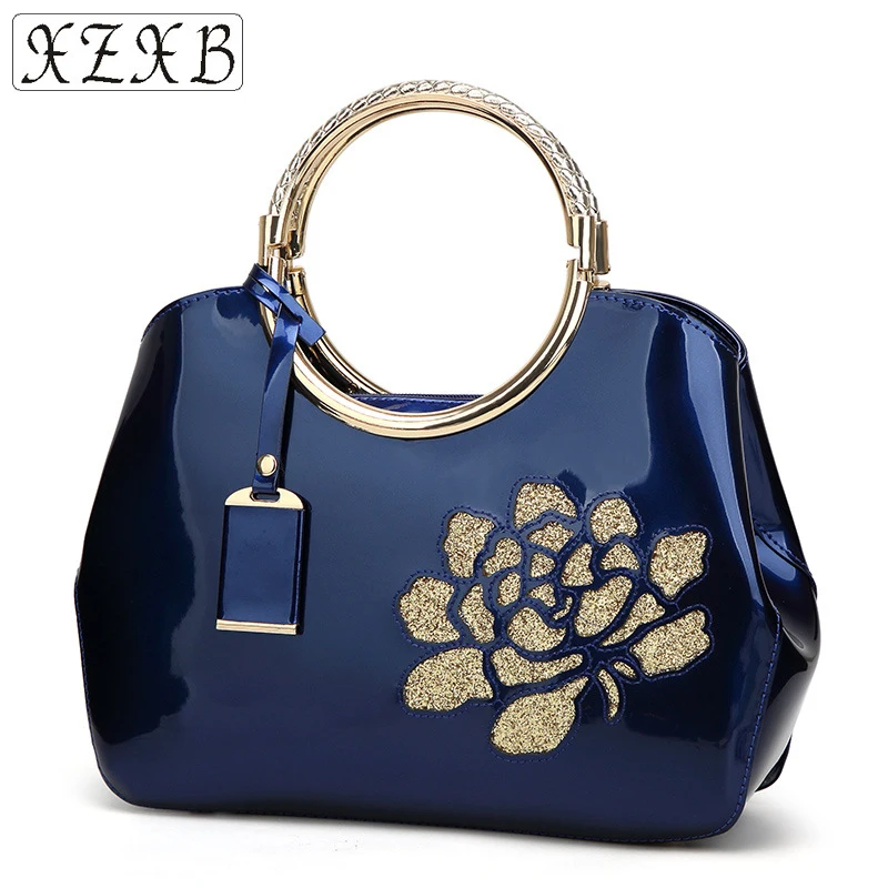 Da Donna Viola qualità increspato piccola frizione borsa