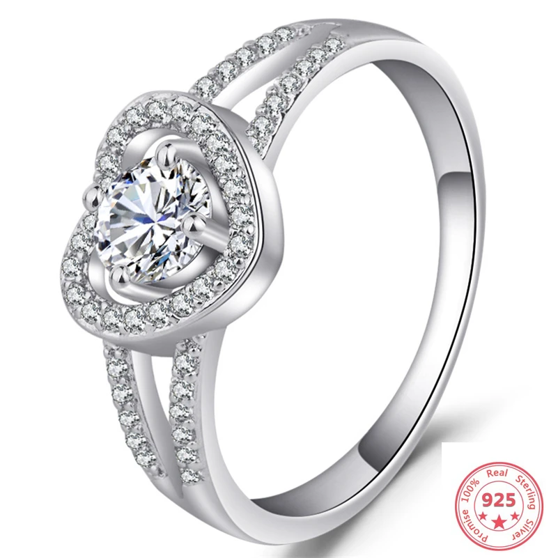 

S925 Sliver Diamond Ring Anel Heart Anillos De Bizuteria Gemstone Diamante Fashion Engagement Wedding Ring Peridot Jewelry Women