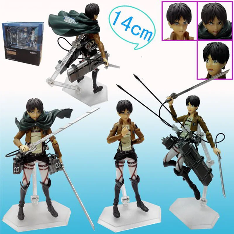 Фигурка Figma Max Factory 203 из аниме атака на Титанов Эрен джагер Хантер фигурка модели