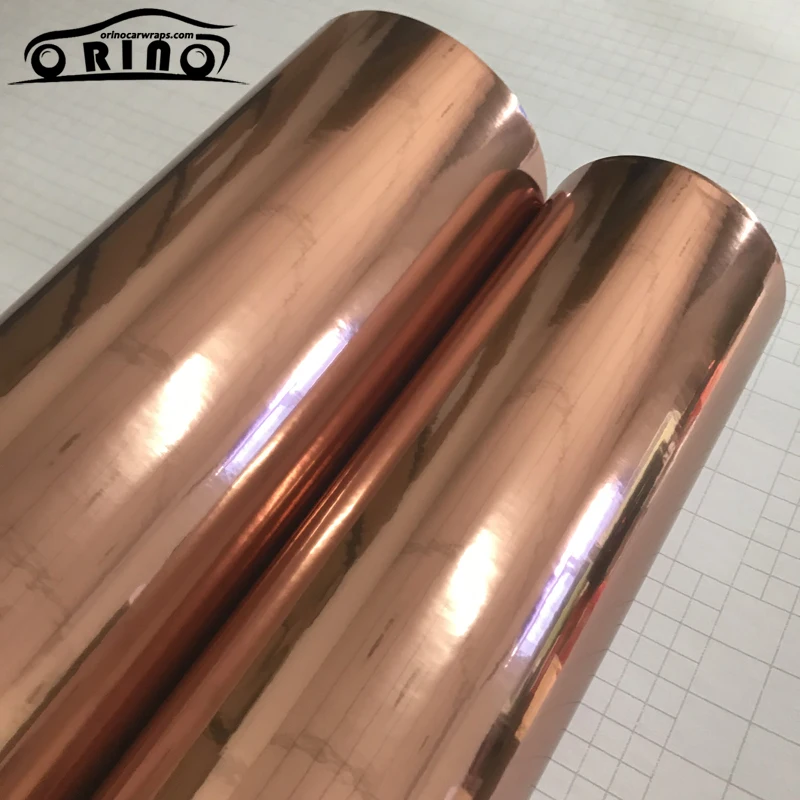 Chrome Mirror Rose Gold Vinyl Film Sticker-4