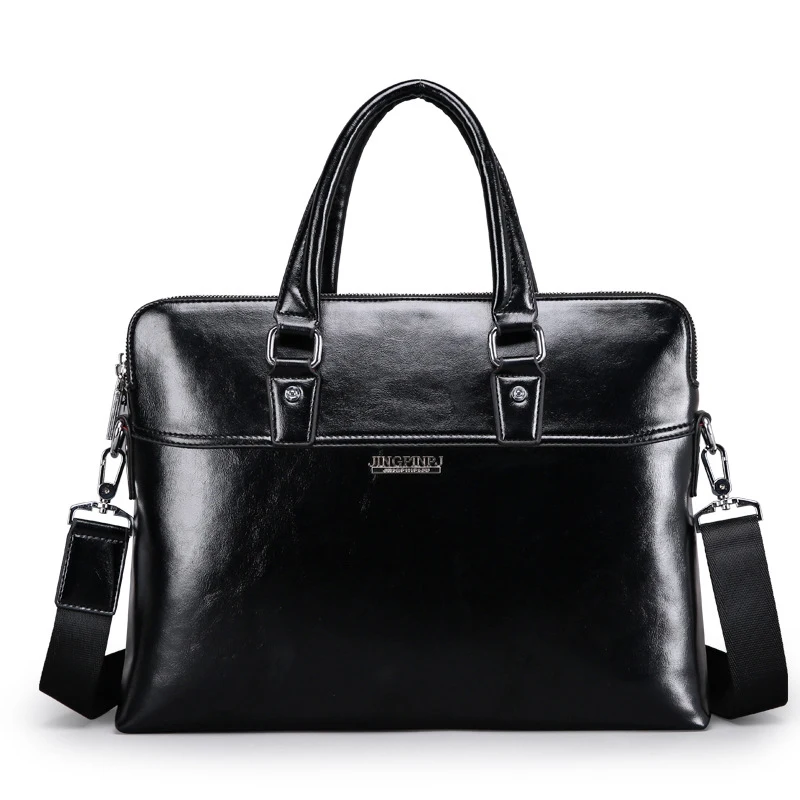 

New Luxury Cow Real Genuine Leather Business Men's Briefcase Male Fashion Shoulder Bag Men's Messenger Bag Tote Computer Handbag