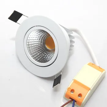 

Free Shipping,CE ROHS 10W Dimmable COB DownLight COB LED light White Shell,10W LED Ceiling Spot light AC 85-265V,50PCS/Lot