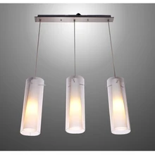 Nuevo Cristal Moderna Cocina Bar Colgante de La Lámpara 3 Luces E27 Dosel Rectángulo Suspensión Colgante Colgante de Iluminación PL39-3