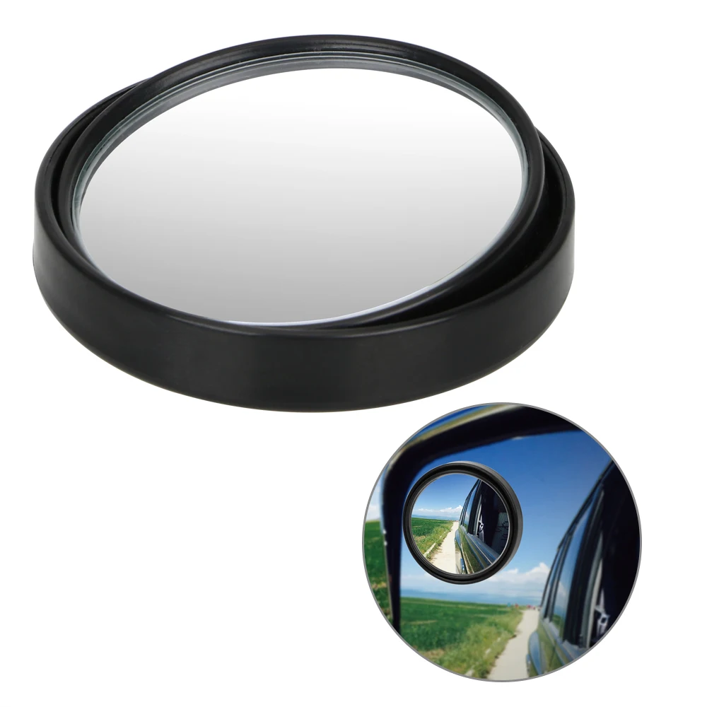 

2Pcs Car Vehicle Blind Spot Dead Zone Mirror Rear View Mirror Small Round Mirror Auto Side 360 Wide Angle Round Convex Mirror
