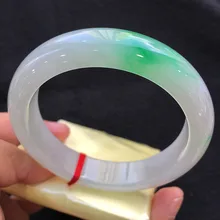 Натурального нефрита нефритовый браслет весна цвет фиолетовый дрейфовал Хуан Фэй нефритовый браслет натуральная отправить сертификат