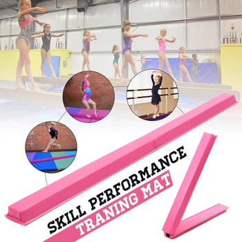 

Hot Selling Folding Balance Beam Women Balance Beam Cushion Adult Children's Gymnastics Gym Training Equipment For Somersault