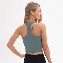 Гибкая борцовка для фитнеса кроп Топы женские мягкие нейлоновые беговые Йога форма для гимнастики Простые штаны для бега и тренировок Майки Топы